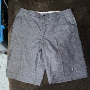 Men’s gray Puma Golf Shorts 34 waist